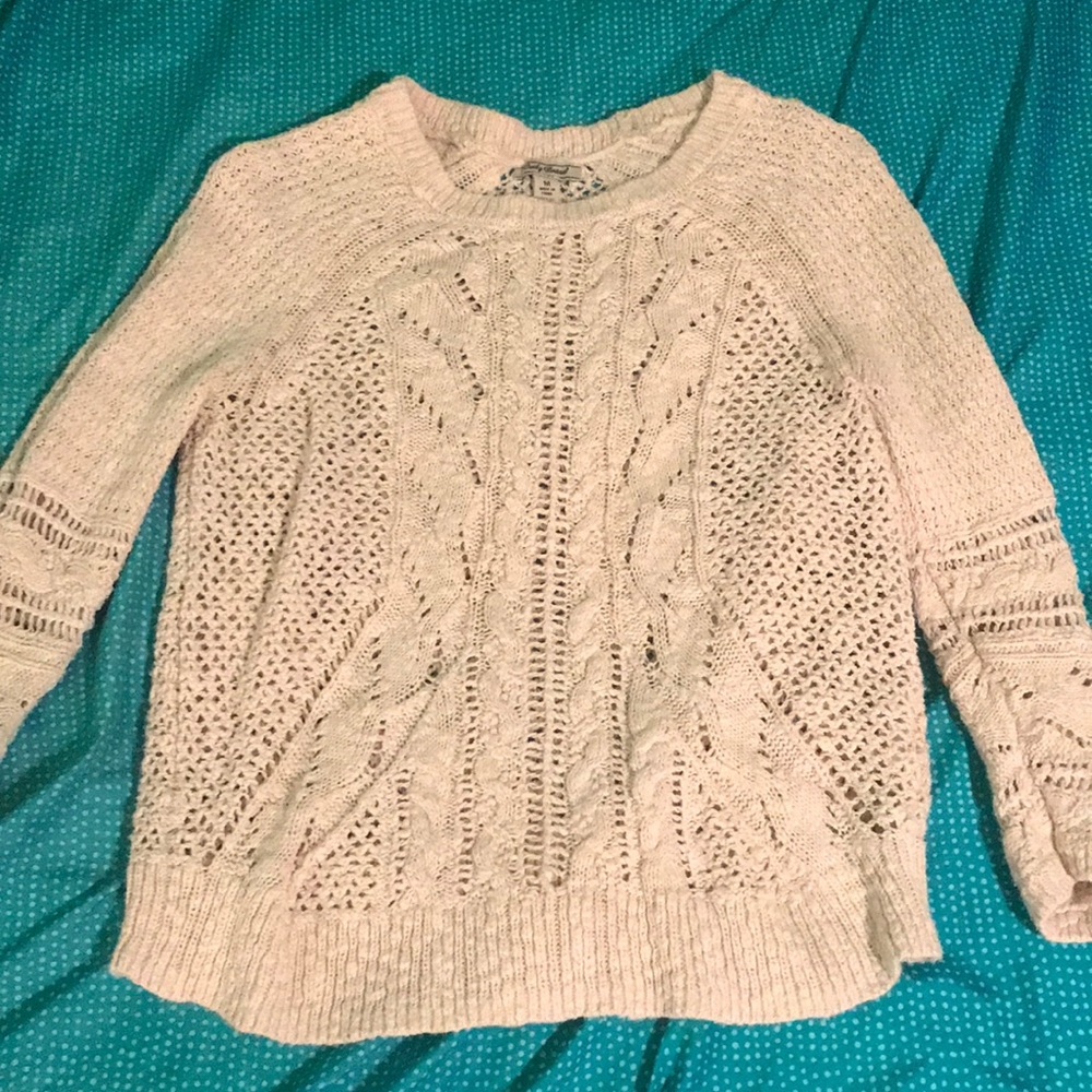 lucky brand cream sweater/pullover